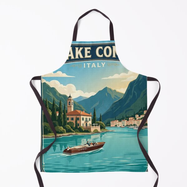 Item preview, alps lake como italy travel poster designed and sold by terrelldonald.