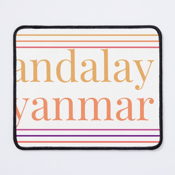 Item preview, Mandalay Myanmar City Marked On Country Map designed and sold by TheIconSmith.