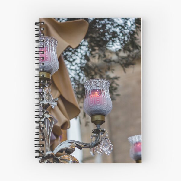 Item preview, Vintage Glass Candle Lamp With Ornate Crystal Chandelier Arm and Soft Pink Glow for Elegant Decor designed and sold by Nmallia.