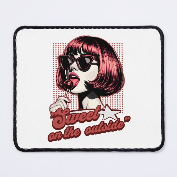Item preview, Sweet On The Outside Retro Pop Art Girl T-Shirt designed and sold by lenalenspod.