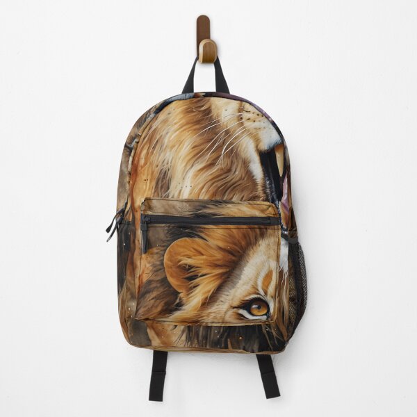 Item preview, Majestic Roaring Lion Watercolor Painting designed and sold by RawNaturePrints.