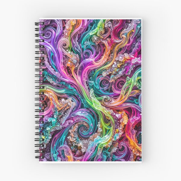 Item preview, Psychedelic Rainbow Swirls | Neon Abstract Crystal Flow Art | Vibrant Cosmic Fluid Pattern designed and sold by AP Digi Store.