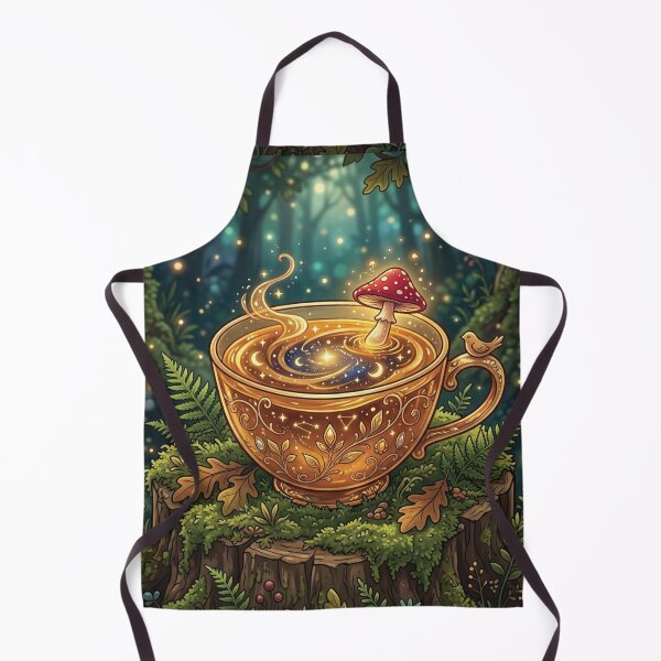 Item preview, Magical Forest Galaxy Teacup Art - Whimsical Cottagecore Mushroom Aesthetic designed and sold by raedattia.