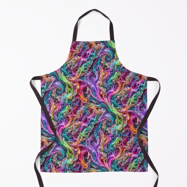 Item preview, Psychedelic Rainbow Swirls | Neon Abstract Crystal Flow Art | Vibrant Cosmic Fluid Pattern designed and sold by AP Digi Store.