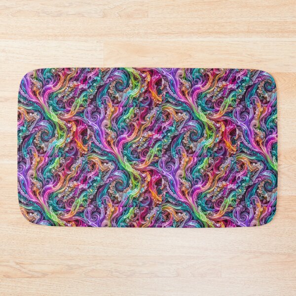 Item preview, Psychedelic Rainbow Swirls | Neon Abstract Crystal Flow Art | Vibrant Cosmic Fluid Pattern designed and sold by AP Digi Store.