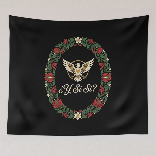 Item preview, ¿Y Si Sí? Spanish Inspirational Quote Folk Art Dove Floral designed and sold by SofenArt.