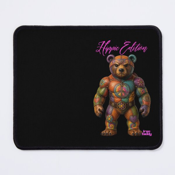 Item preview, Iron Teddy Hippie – Peace & Love Bear Warrior designed and sold by Woof-zil.