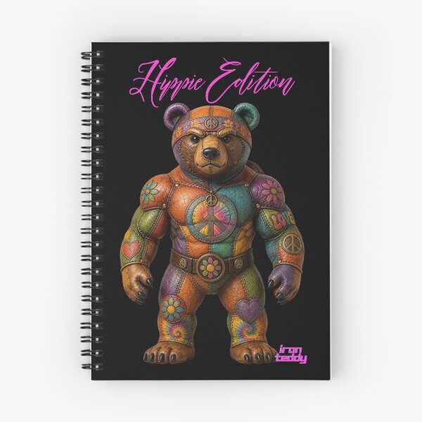 Item preview, Iron Teddy Hippie – Peace & Love Bear Warrior designed and sold by Woof-zil.