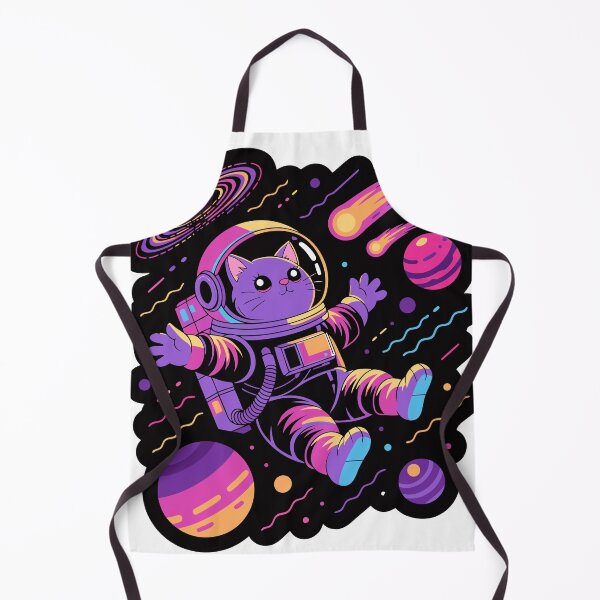 Item preview, Retro Space Cat Sticker designed and sold by inkfusionhub99.