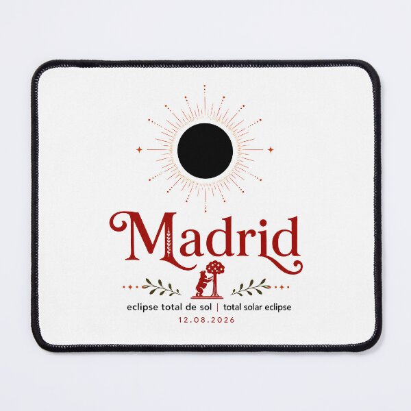 Item preview, Total Solar Eclipse 2026 Madrid Spain designed and sold by Beyond Destinations.