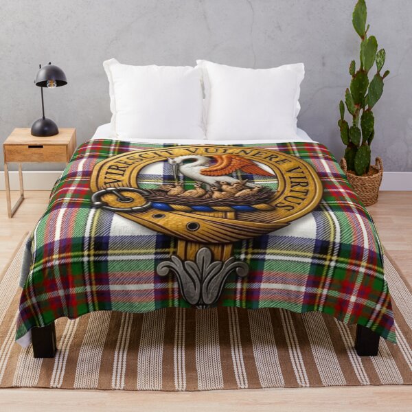 Item preview, Stewart Crest 3D and Modern Dress Tartan designed and sold by Kirrindy Designs.
