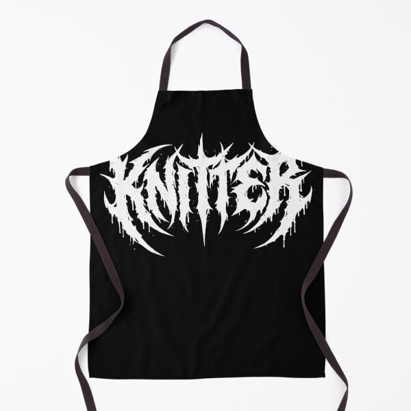 Item preview, Knitter Metal Funny Knitting Heavy Metal Logo Gothic Graphic designed and sold by pingodesign.