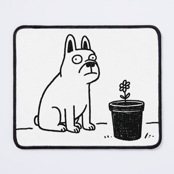 Item preview, Funny French Bulldog Sticker | Judgmental Dog Meme | Minimal Line Art designed and sold by toriodesigns.