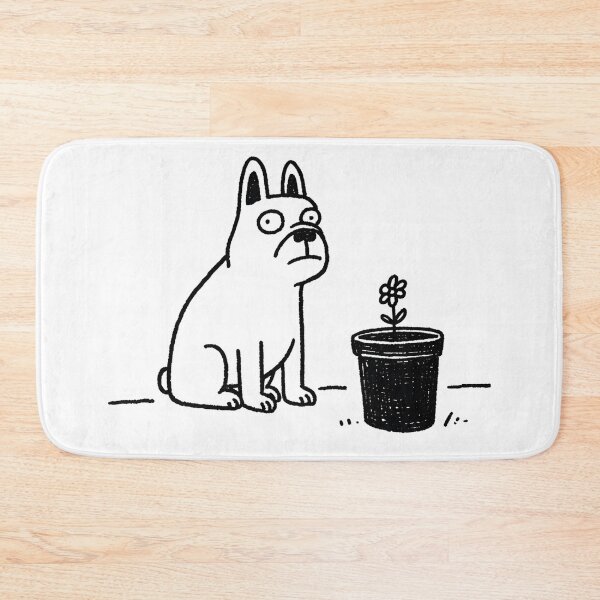 Item preview, Funny French Bulldog Sticker | Judgmental Dog Meme | Minimal Line Art designed and sold by toriodesigns.