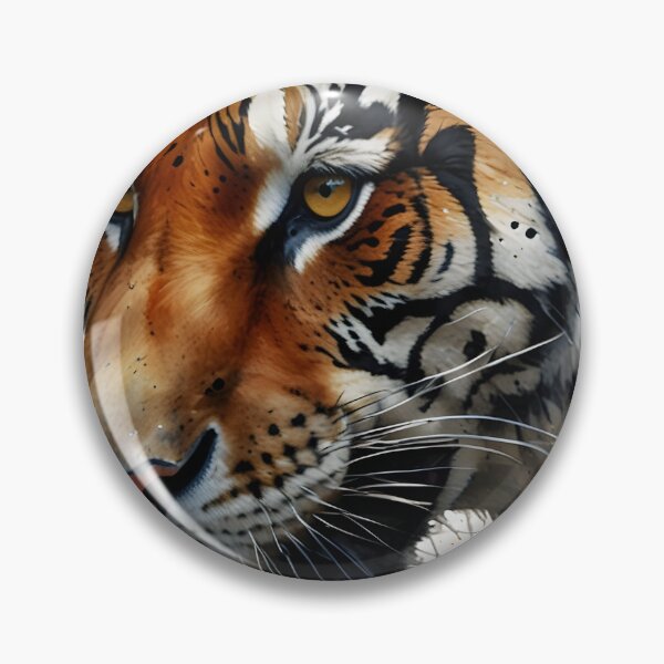 Item preview, Fierce Bengal Tiger Watercolor Painting designed and sold by RawNaturePrints.