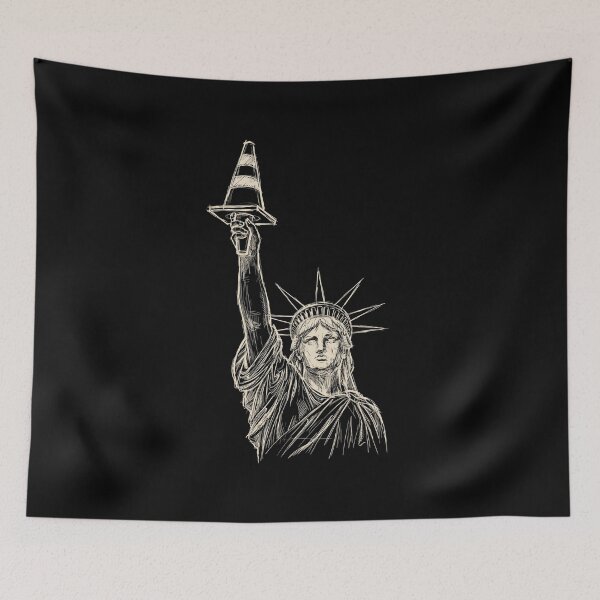 Item preview, Statue Of Liberty Traffic Cone Urban Statement designed and sold by SofenArt.