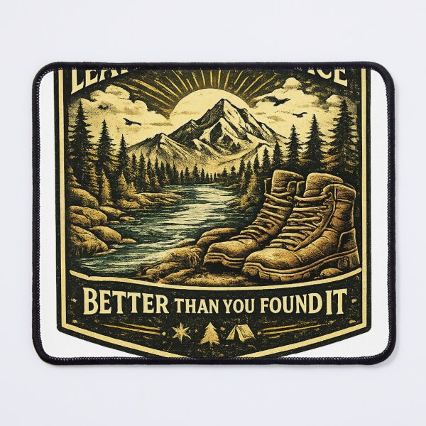 Item preview, Leave Every Place Better Than You Found It | Vintage Hiking & Outdoor Adventure Design designed and sold by CKADigital.