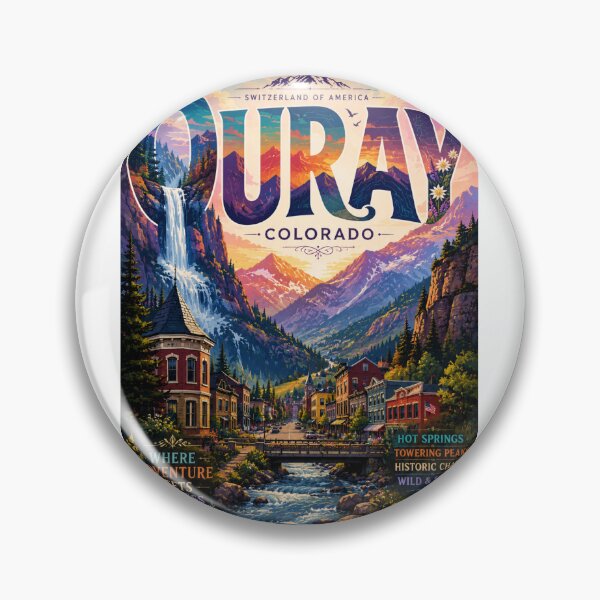 Item preview, Ouray Colorado San Juan Mountains Box Canyon Bridal Veil Falls Historic Town designed and sold by StampMyPassport.