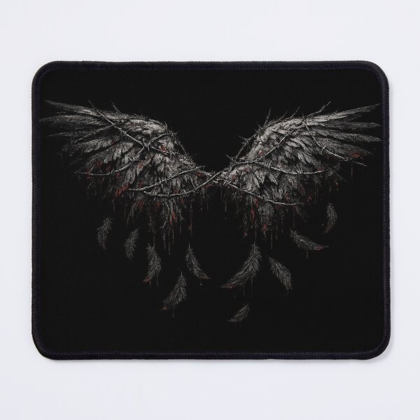 Item preview, Dark Fallen Angel Wings Gothic Dripping Blood Fantasy Design designed and sold by irfanshikh.