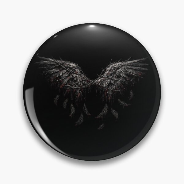 Item preview, Dark Fallen Angel Wings Gothic Dripping Blood Fantasy Design designed and sold by irfanshikh.