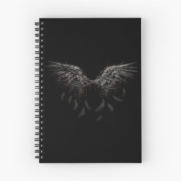 Item preview, Dark Fallen Angel Wings Gothic Dripping Blood Fantasy Design designed and sold by irfanshikh.