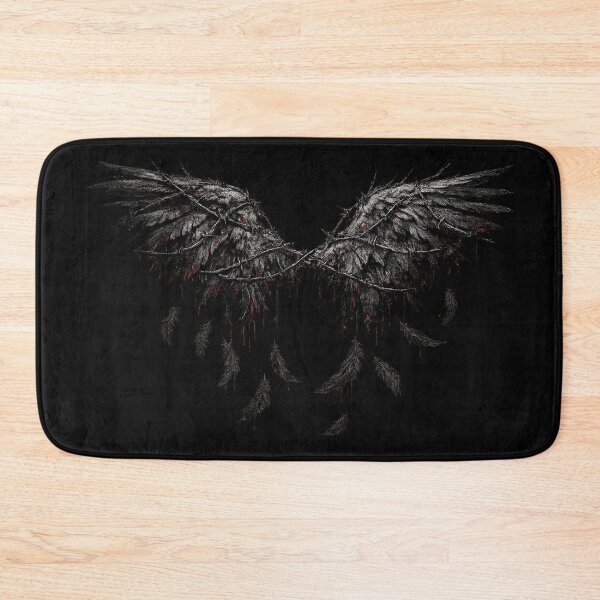 Item preview, Dark Fallen Angel Wings Gothic Dripping Blood Fantasy Design designed and sold by irfanshikh.