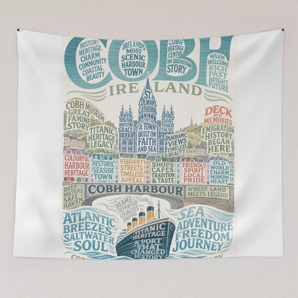 Item preview, Cobh County Cork Ireland Titanic Heritage Harbour St Colman's Cathedral designed and sold by StampMyPassport.
