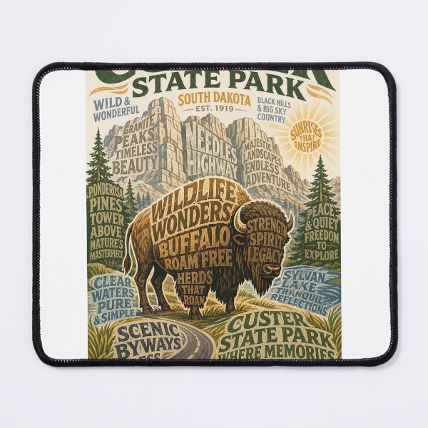 Item preview, Custer State Park South Dakota Black Hills Needles Highway Wildlife Loop designed and sold by StampMyPassport.