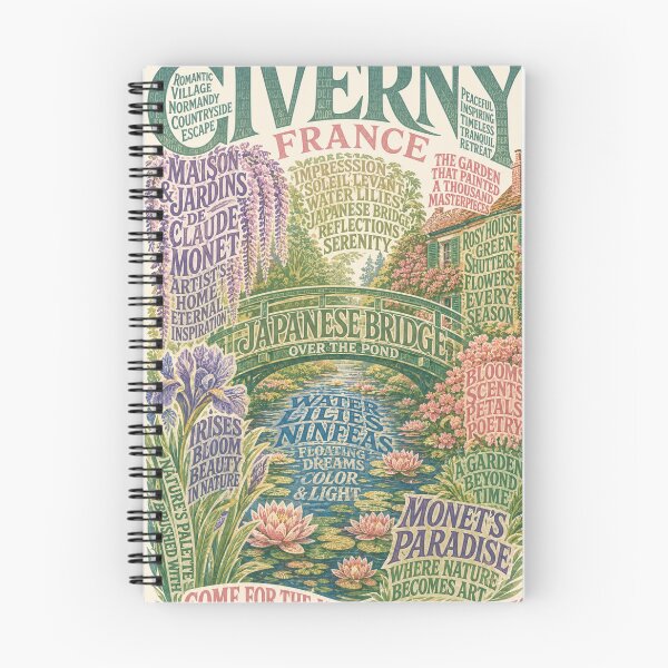 Item preview, Giverny France Claude Monet Water Lily Pond Japanese Bridge Normandy designed and sold by StampMyPassport.