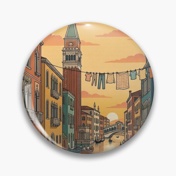 Item preview, Venice Italy Vintage Travel Poster Gondola Canal designed and sold by terrelldonald.