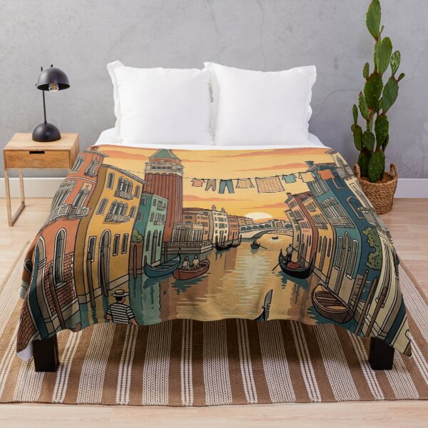 Item preview, Venice Italy Vintage Travel Poster Gondola Canal designed and sold by terrelldonald.