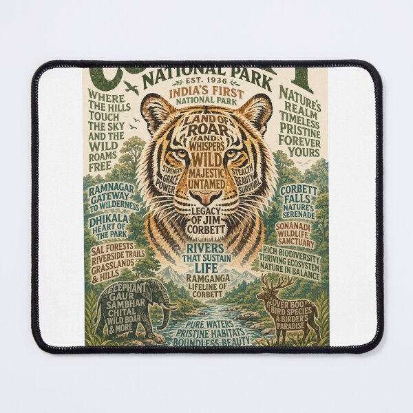 Item preview, Corbett National Park Uttarakhand Jim Corbett Ramganga River Bengal Tiger designed and sold by StampMyPassport.