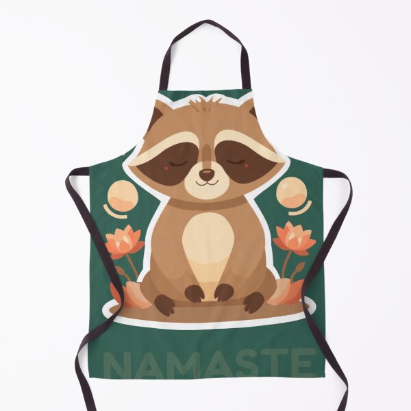 Artikelvorschau, Namaste Waschbär Lustiges Kawaii Zitat Niedliches Tier-T-Shirt entworfen und verkauft von WrongGift.