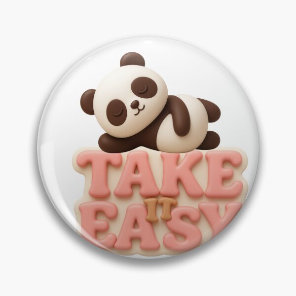 Item preview, Take It Easy Cute 3D Sleeping Panda Sticker designed and sold by thazinart.