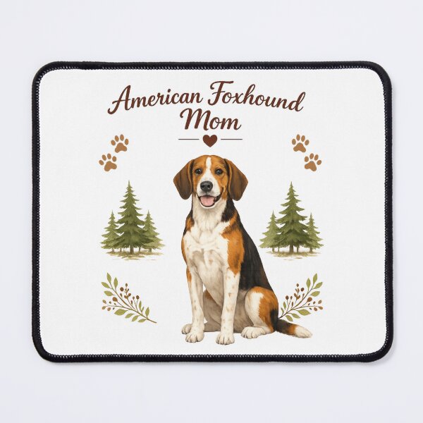 Item preview, American Foxhound Mom Cute American Foxhound Dog Lover Vintage Watercolor Illustration designed and sold by FurAndFlaireg.