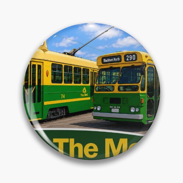 Item preview, Met Tram And Bus Sticker - Z1 class Tram and MAN Bus designed and sold by TramwayBus.