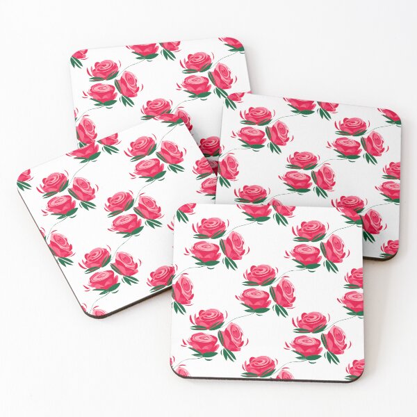 Item preview, Pink rose wallpaper pattern designed and sold by Stormsoaked.