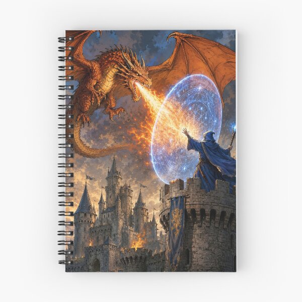 Item preview, Defending against the dragon designed and sold by Island Art Studios.
