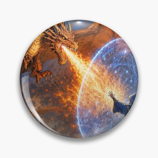 Item preview, Defending against the dragon designed and sold by Island Art Studios.