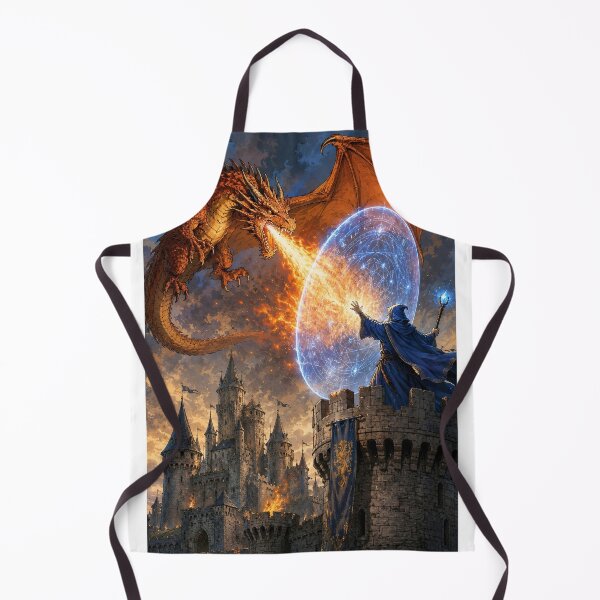 Item preview, Defending against the dragon designed and sold by Island Art Studios.