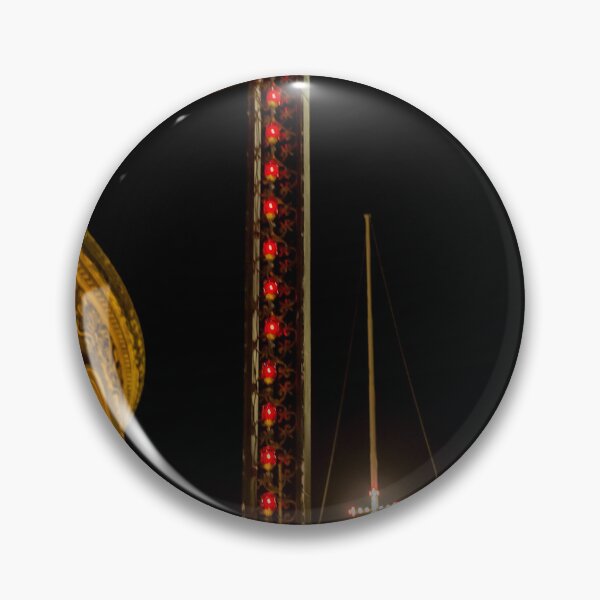 Item preview, Illuminated Red Light Cross At Night Above Historic Church Buildings And Street Lamps designed and sold by Nmallia.