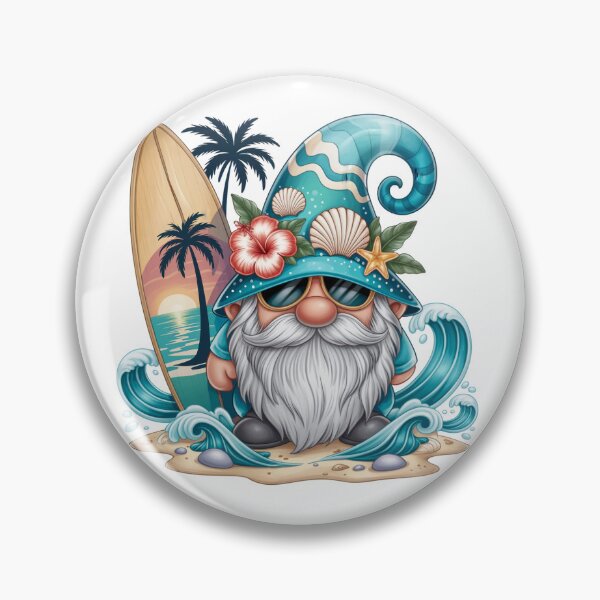 Item preview, Surfing Gnome at the Beach designed and sold by jkrphoto.