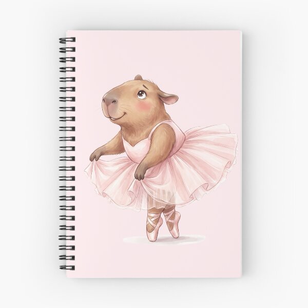 Item preview, Sweet Capybara Ballerina in Pink Tutu designed and sold by MythicCotton.
