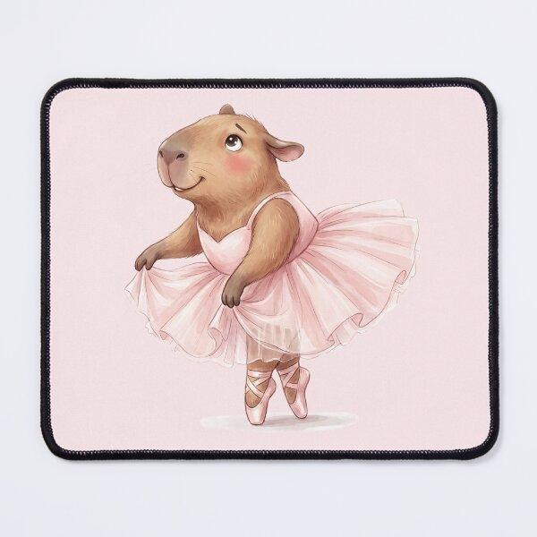 Item preview, Sweet Capybara Ballerina in Pink Tutu designed and sold by MythicCotton.