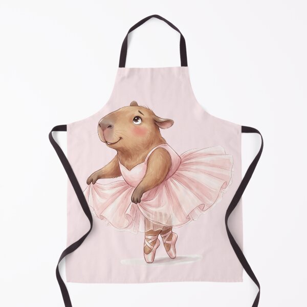 Item preview, Sweet Capybara Ballerina in Pink Tutu designed and sold by MythicCotton.