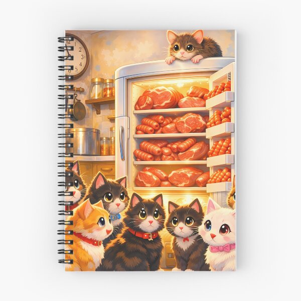 Item preview, Cats Loving Steaks and Sausages designed and sold by M-Y-A-R-T-.