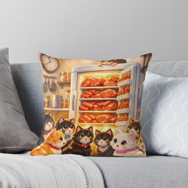 Item preview, Cats Loving Steaks and Sausages designed and sold by M-Y-A-R-T-.