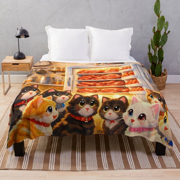 Item preview, Cats Loving Steaks and Sausages designed and sold by M-Y-A-R-T-.