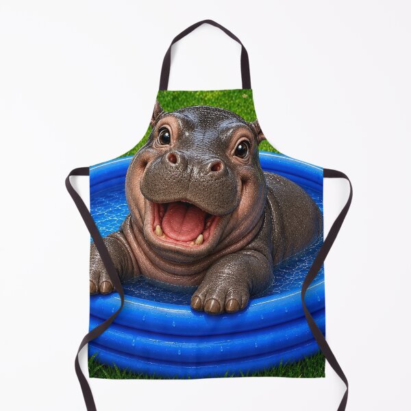 Item preview, Paddling Hippo designed and sold by MariaLouise-Art.