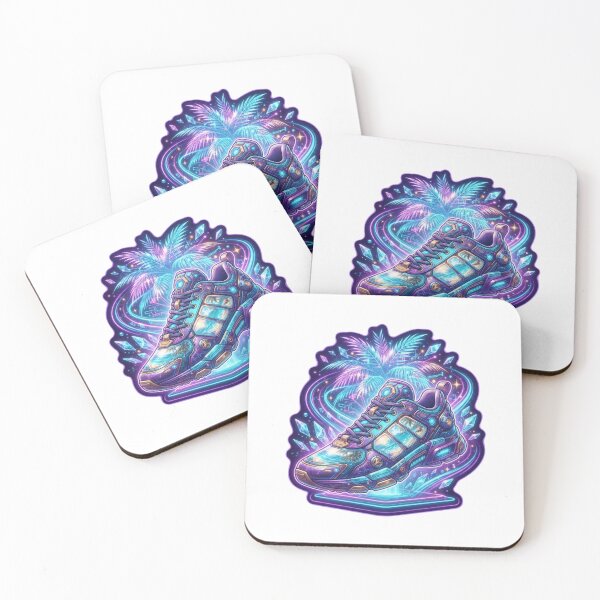 Item preview, Cyber Palm Futuristic Sneaker Sticker designed and sold by Imaginarium of Chaos falcon88 .